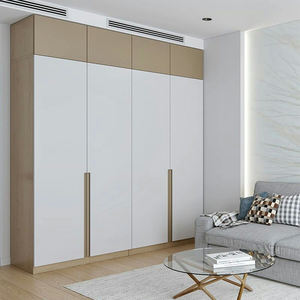 Rustic Solid Wood <b>Floating</b> Wardrobe Wall Mounted Wooden <b>Frame</b> Space Saving Storage for Farmhouse Style Bedroom - Product Image 4