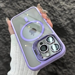 Custodia Magnetica Antiurto di Alta Qualità <span class=keywords><strong>con</strong></span> Supporto per <span class=keywords><strong>iPhone</strong></span> 17 16 15 14 <span class=keywords><strong>13</strong></span> Pro Max, Stile Ins, Protezione <span class=keywords><strong>Fotocamera</strong></span>, <span class=keywords><strong>Cover</strong></span> Posteriore per Cellulare - Product Image 5