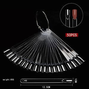 Tabla <span class=keywords><strong>de</strong></span> tarjetas <span class=keywords><strong>de</strong></span> colores en forma <span class=keywords><strong>de</strong></span> abanico, <span class=keywords><strong>uñas</strong></span> postizas naturales y transparentes, <span class=keywords><strong>para</strong></span> práctica <span class=keywords><strong>de</strong></span> esmaltes, barras <span class=keywords><strong>de</strong></span> anillo, estante <span class=keywords><strong>de</strong></span> exhibición, paleta <span class=keywords><strong>de</strong></span> herramientas, 50 Uds. - Product Image 1