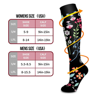 Meilleures performances Chaussettes de compression durables Chaussettes hautes au genou pour courir Infirmière Grossesse