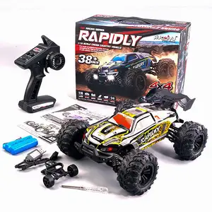 Coche de carreras todoterreno teledirigido, camión de 1:16, 4wd, 2,4 GHz, 38 km/h, gran oferta, alta velocidad, escalada, traxxas x maxx