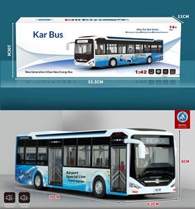 Modèle de <span class=keywords><strong>bus</strong></span> miniature en métal à l'échelle 1:42, jouet pour enfant - Product Image 6