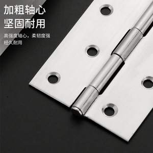 Stainless Steel Furniture Hinges 2.5 Mm Thickness Durable Surface Mount Minimalist Design For Doors Cabinets Bags Boxes - Product Image 3