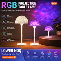 Lampes de table LED modernes RGB rechargeables USB DC avec télécommande et contrôle tactile, hauteur réglable, pour la décoration intérieure (vente en gros)
