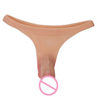 Pantalones de cuero con cinturón estilo tanga, dildo para diversión lésbica, ropa interior femenina con hueco para pene, 610g