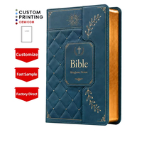 Meilleures ventes en gros : Impression de livres chrétiens, Bibles élégantes avec couverture en cuir PU léger
