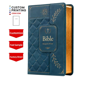 Biblias Sagradas con Cubierta de Cuero PU Ligera y Elegante, Impresión de Libros Cristianos, Venta al Por Mayor Directa, Superventas - Product Image 1