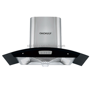 <span class=keywords><strong>Hotte</strong></span> de cuisine incurvée en acier inoxydable de 900 mm, classe A, à haut rendement énergétique, avec filtre à déflecteur, extracteur de fumée économique pour cuisine - Product Image 1