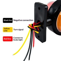 Nouvelles feux de gabarit latéraux LED universels LJZ 12V-24V 21W étanches IP68 avec logo personnalisé pour camions, remorques, fourgons et poids lourds - Vente en gros usine