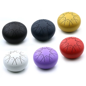 Tambour à langue en acier de haute qualité de 6 pouces à 8 tons, mini instrument de percussion pour débutant, tambour de méditation sans souci - Product Image 1