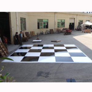 Portable simple style wedding black and white dance floor - Product Image 4