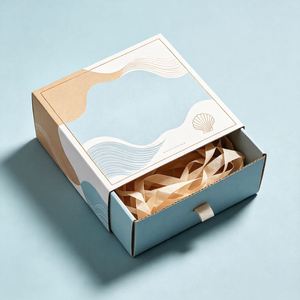 FX Custom Eco-Friendly Designed 2mm <b>Thick</b> Drawer Sliding Magnetic Closure Foldable Packaging Gift Box Kraft Paperboard Paper Box - Product Image 2