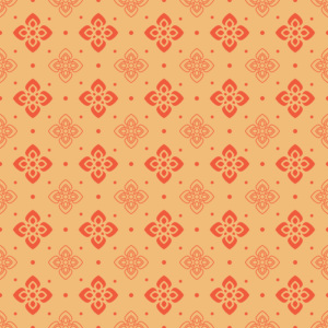 Tissu en coton doux à motif floral géométrique de la série rouge, imprimé numérique personnalisé 2025, pour robes, chemisiers et chemises pour femmes - Product Image 4