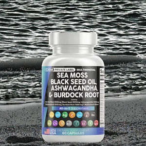 Suplemen Herbal Antioksidan 8-in-1 dalam Kapsul untuk Dewasa Label Pribadi Ekstrak Shilajit Himalaya Ashwagandha Rhodiola Rosea - Product Image 5