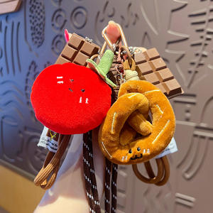 Llavero de Peluche con Diseño de Pan de Dibujos Animados, Ecológico, con Mosquetón, Pequeño Colgante para Mochila Escolar de <span class=keywords><strong>Niñas</strong></span>, Regalo Personalizado para Parejas - Product Image 2
