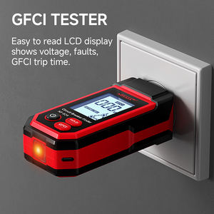 Détecteur de disjoncteur NF-824 à vente chaude avec écran LCD, testeur NCV et lampe torche, testeur de tension avec prise GFCI intégrée - Product Image 6