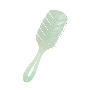 Peine de masaje, hoja y fruta, gelatina, Color, diseño hueco, secado rápido, adecuado para niña, peine de pelo - Product Image 1