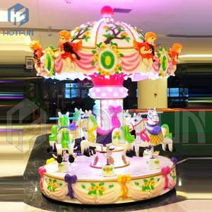 Manège intérieur 6 places en alliage CE, charmant, fantaisiste, vibrant, classique, enchanteur, éblouissant, coloré, amusant et nostalgique - Product Image 4