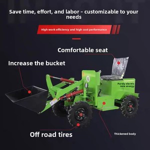 Pemuat listrik muatan 400kg kompak untuk ruang sempit & penggunaan dalam ruangan suara rendah nol emisi Motor 13,4 KW - Product Image 4