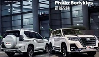 Pièces détachées automobiles Phares de capot avant et arrière pour Toyota Prado 2011-2017 Upgrade to 2022 Year Police-man