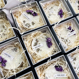 Vela de Cera de Soja con Flores Eternas Personalizable, Velas Aromáticas con Flores Secas para Decoración del Hogar, para Navidad y Bodas - Product Image 3