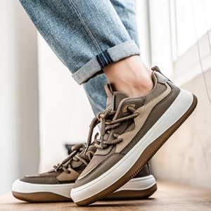 Chaussures décontractées de course à pied pour hommes avec lacets, empeigne en maille respirante, chaussures de sport tendance coréenne 2026 - Product Image 3