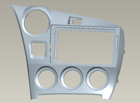 Panneau de voiture de 9 pouces pour TOYOTA Matrix 2008-2014, cadre Radio, Console, adaptateur de lunette, Kit de tableau de bord, couvercle de garniture de plaque de visage