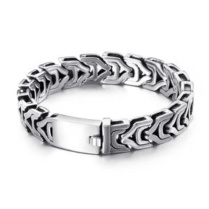 Bracelet Viking <span class=keywords><strong>Nordique</strong></span> en Acier Inoxydable, Chaîne Os de Dragon, Style Punk, Cadeau pour Homme - Product Image 5