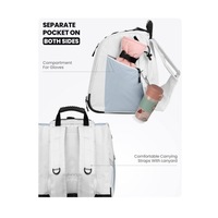Nouveau sac de voyage OEM pour bottes de ski de sport en plein air, sac à roulettes portable pour rollers, sac à dos en nylon grande capacité 30-40L avec cadre externe pour rangement de skis