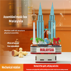 Caja de Música de Madera 3D Creativa Chaotong, Rompecabezas de Madera para Construir, Modelo Educativo, Juguete para Niños, Manualidades y Juego - Product Image 3