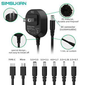 <span class=keywords><strong>Adaptador</strong></span> de <span class=keywords><strong>cargador</strong></span> de pared US Plug 5W 12W 18W para cámara de red, incluido OVP OTP OCP, cortocircuito personalizado compatible - Product Image 6