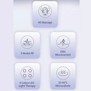 เครื่องนวดหน้าไฟฟ้า 3 ระดับการสั่นสะเทือน EMS พร้อมไฟ LED บำบัดผิว กระชับผิวหน้า ยกกระชับใบหน้า - Product Image 3
