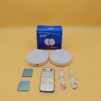 Lumière de plafond LED moderne à détecteur de mouvement rechargeable par USB, télécommande, trois couleurs, lumière de nuit magnétique pour salon