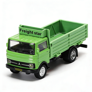 Sofort Lieferbar 1:32 Maßstab Gelb Orange Grün Klassischer Transport-LKW Legierung Auto mit Sound und Licht Kinderspielzeug Metall Druckguss LKW Spielzeug - Product Image 3