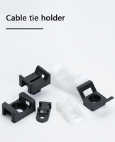 HC selle forme fixateur cordon porte-câble pince autocollant rond mur câblage accessoires câble organisateur verrouillage câble Clip