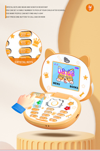 Lindo Mini Teléfono Móvil Koki Tipo Flip de Dibujos Animados para Niños, Doble SIM, 2G GSM, Teclado, Reproductor MP3, Desbloqueado - Product Image 3