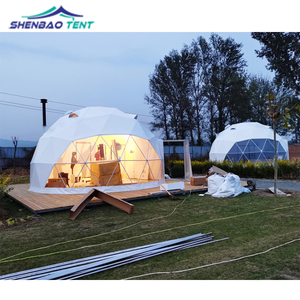 Tenda Dome <span class=keywords><strong>Igloo</strong></span> Mewah 3M 4M 5M 6M 7M dengan Kamar Tidur dan Kamar Mandi, Tenda Dome Geodesik Glamping Aluminium dengan Kain PVC - Product Image 1