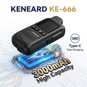 KENEARD KE-666 Mini Walkie Talkie de Bolsillo 4G LTE PoC, Doble SIM, Larga Duración de Batería, Radio Bidireccional Portátil para Hotel y <span class=keywords><strong>Restaurante</strong></span> - Product Image 4