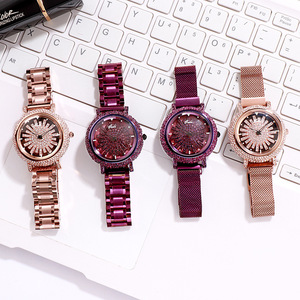 Montre pour femme avec incrustation de diamants, bracelet haut de gamme, cadran en strass, montre populaire 2026 - Product Image 6