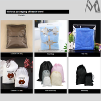Sac de plage surdimensionné personnalisé avec logo, doux et luxueux, en coton 100%, pour la plage, la natation et le surf