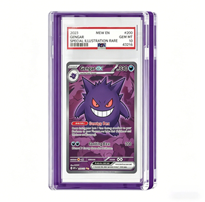 Étui de protection magnétique premium pour cartes Pokémon PSA, avec couvercle, en acrylique transparent, pour cartes gradées, support simple pour cartes gradées - Product Image 1