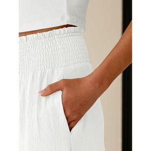 ANRABESS Womens Maxi <b>Skirt</b> <b>Elastic</b> High Waist A-Line Tiered Long Flowy Boho Summer Casual Beach Vacation Wear - Product Image 5