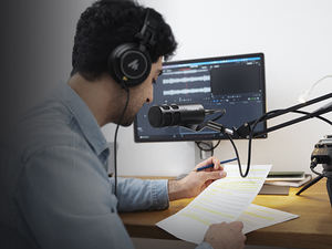 MAONO PD400X XLRダイナミックポッドキャストマイク頑丈で安定したポッドキャスト機器バンドルラジオ用ヘビーデューティーマイクスタンド - Product Image 3