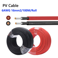 Großhandel 4 mm2 6 mm2 10 mm2 16 mm2 PV-Solar kabel H1Z2Z2-K verzinntes Kupfer 1800V DC Photovoltaik-Solar kabel