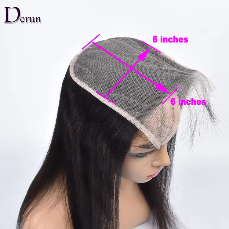 Derun New Style Closure Wig Virgin Cuticle Aligned Raw Hair Lace Closure Wig HD Swiss 4x4 5x5 6x6 7x7 INDIAN Hair 10a Grade Hair