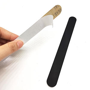 Limas de metal para suministros de uñas 100/ 150 Grit Grey Banana Curved Changeable Kit de lima de uñas impresa personalizada - Product Image 1