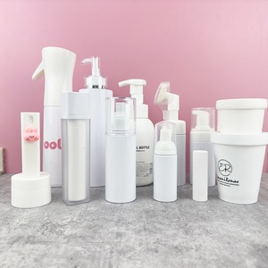 Luxury White Cosmetic Sets Plastic Body Butter Cream Jar Shampoo Oil Conditioner Pump Lotion Bottle Airless Foam Spray Bottle - Product Image 6