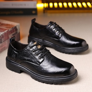 Chaussures décontractées pour hommes, style rétro britannique, en PU, à enfiler, semelle souple, pour le travail et la conduite, motif uni, nouveau design <span class=keywords><strong>Kata</strong></span> - Product Image 3