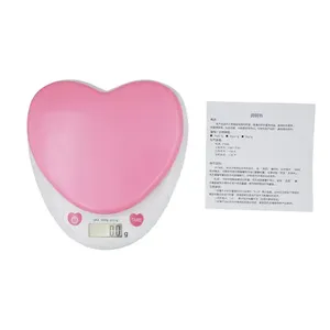 Heißes Produkt 3KG 0,1g rosa <span class=keywords><strong>Design</strong></span> niedliche digitale Küche Lebensmittel waage - Product Image 5