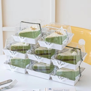 Caja cuadrada de mousse de 3-5 pulgadas de alto, antivaho, reciclable, con etiqueta personalizada estampada para empaque al por mayor de sándwiches y pan. - Product Image 5